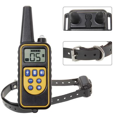 China Viable Waterproof Dog Anti Barking Device With Collar Dog Bark Control Dog Training Equipment for sale