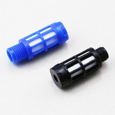 China PSU Male Thread Air Compressor Blue Black Pneumatic Muffler muffler plastic pneumatic plastic valve air pressure for pneumatic pump for sale