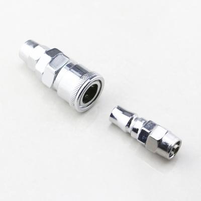 China Iron Japan Type Threaded Quick Couplers PS PP One Touch Quick Release Air Connectors Quick Coupler Air Compressor Fittings for sale