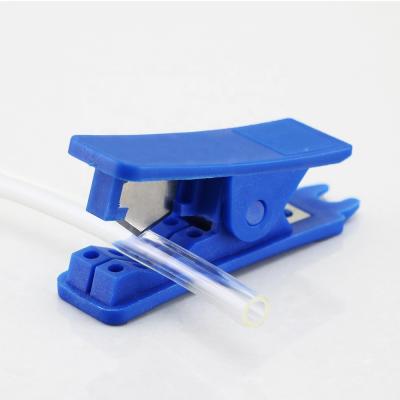 China Manual Type Pneumatic Nylon Tubing Cutter Tube Cutters Pneumatic Nylon Tubing Cutters Stainless Steel PE Polyurethane Pipe Cutter Stainless Steel Blue Color Plastic Pneumatic Tools for sale