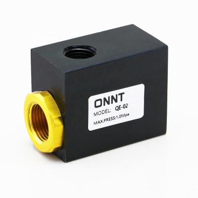 China General Version Valve Air Aluminum Alloy QE-02 Quick Exhaust Valve Pneumatic Control Air Cylinder Quick Release Valve for sale