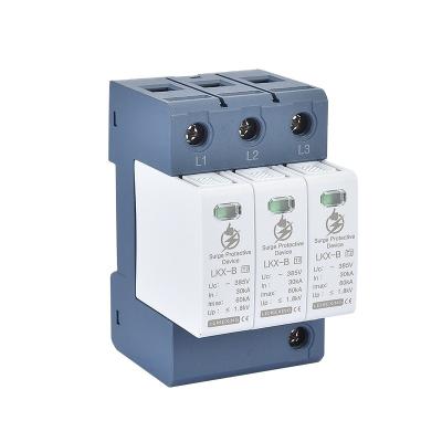 China Wholesale Nylon Surge Protector LKX-B3P-385V 110V/275V/385V Burning-proof Outlets Home Surge Protector for sale