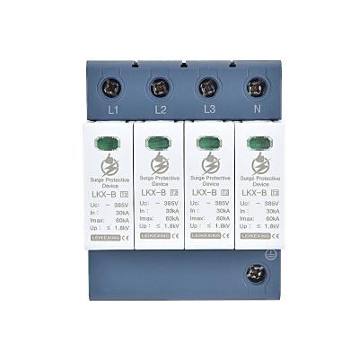 China Good quality solar grade signal surge arrester LKX-B4P-385V coaxial nylon surge protector for sale