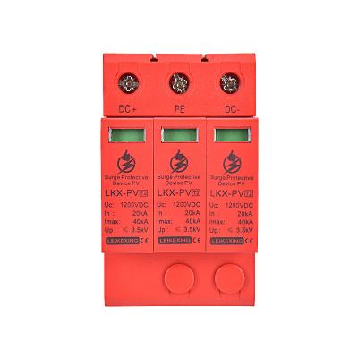 China New LAN SPD Surge Protector PV3P-1200V LKX-PV3P-1200V Red Industrial Surge Protector Signal Surge Protector for sale