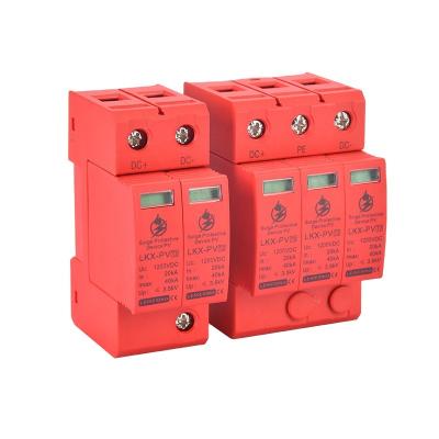 China Advanced Red Surge Protector LKX-PV3P-1200V Voltage Surge Protector LKX-PV3P-1200V Smart Surge Protector Red for sale