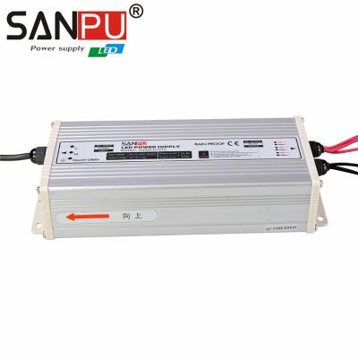 China Power Tool SANPU rainproof smps led power supply 400w, 12v/24v/48v power led AC-DC 100-240v to 12v transformers for sale