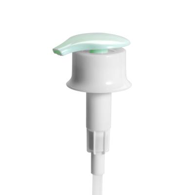 China Non Spill Customized 33/410 High Quality Plastic Lotion Pump Head With Double Cap for sale