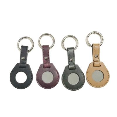 China Unisex Anti-Lost Wireless Logo Tracker Costom Letter-Chain Key Cover Device Cover Device Shell Protective Leather for sale