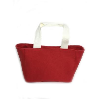 China Wholesale Waterproof Cute High Quality Portable Shoulder Bag Factory Red Canvas Bag Shopping Bag for sale