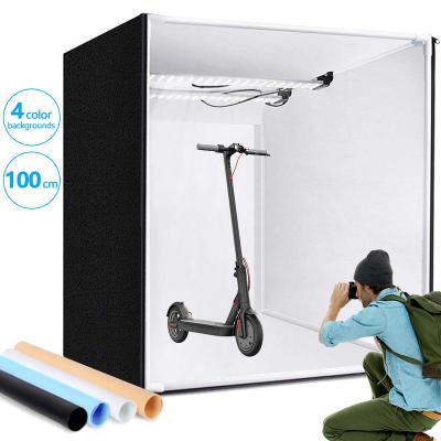 China Professional photography studio 100cm led light room studio lightbox cube photo shooting tent kit for photography for sale