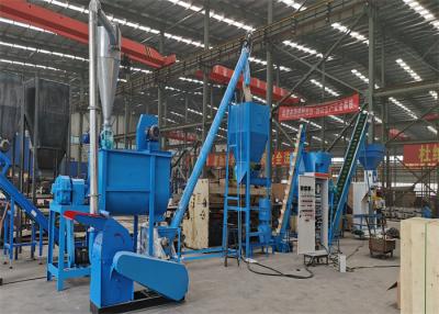 China 1t/h, 2t/h flat die animal feed production line for chicken feed cattle goat rabbit poultry feed pellet production line Te koop