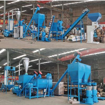 中国 High-Efficiency Feed Pellet Production Line: Clean, Crush, Mix, Granulate, Cool, Screen & Pack 販売のため