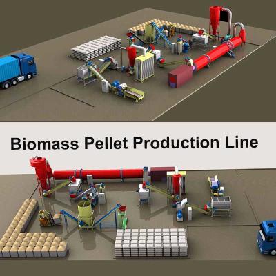 China Biomasse-Kugel-Fertigungsstraße-Feuer-Kugel 1T/H -5T/H komplette hölzerne, die Maschine herstellt zu verkaufen