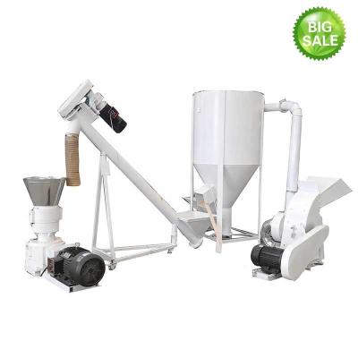 中国 1 Ton Per Hour Feed Pellet Mill Poultry Animal Feed Pellet Production Line 販売のため