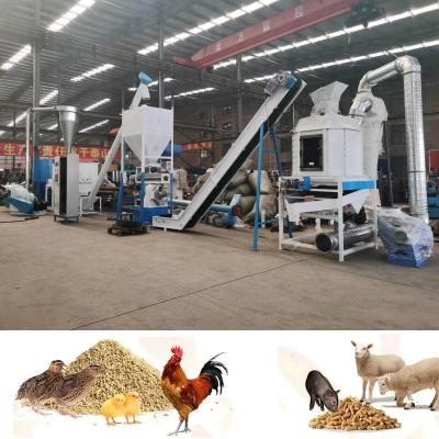 China 1.5-2 T/H Ring Die Poultry Feed Mill Machine SGS Chicken Feed Maker Machine zu verkaufen