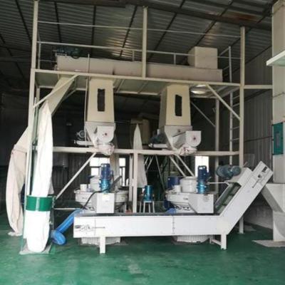 China 118KW 2000kg/h Biomass Pellet Production Line Wood Production zu verkaufen