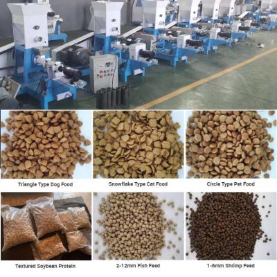 China Small Business Dry Fish Feed Extruder Puffing Machine Grain Animal Feed Mill zu verkaufen