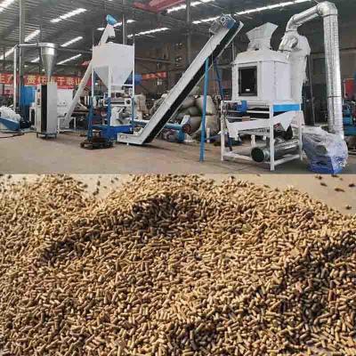 China 1-2 Tonnen pro Stunde Kapazität Legehennen Broiler Hühner Tierfutter Pellet Produktionslinie mit CE-Zertifizierung zu verkaufen