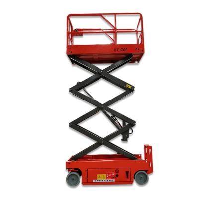 China Customizable Height 8m-15.8m Scissor Lift Hotels Hydraulic Self Propelled Bachelor Man Lift Electric Man Lift Scissor Lift for sale