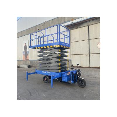 China Low Price Hotels New Type Custom Three Wheel Steel Structure Three Wheel Hydraulic Scissor Lift for sale