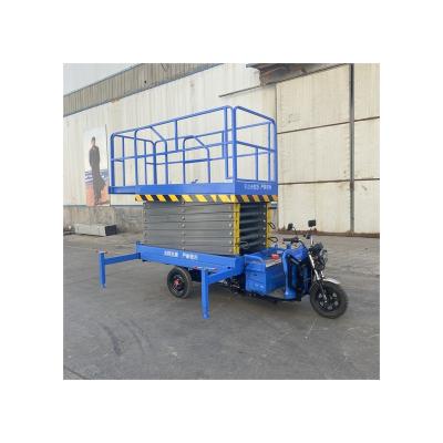 China High End Type 2.2kw Car Three Wheel Scissor Hotels Technology Manufacturing Lifting Platform for sale