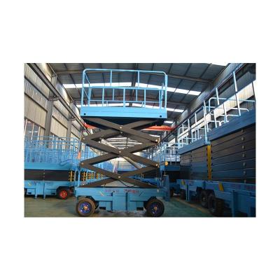 China Hotels 22m Manual Mobile Man Scissor Lift Hydraulic Mobile Electric Scissor Lift Power Man Lift Aerial Work Platform Equipment for sale