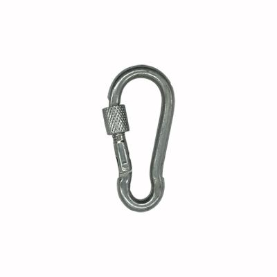 China Aluminum Carabiner Hook Eyelet Camping Mounting Safe Lock 3 Inch Black Calabash Shaped Aluminum Carabiner for sale