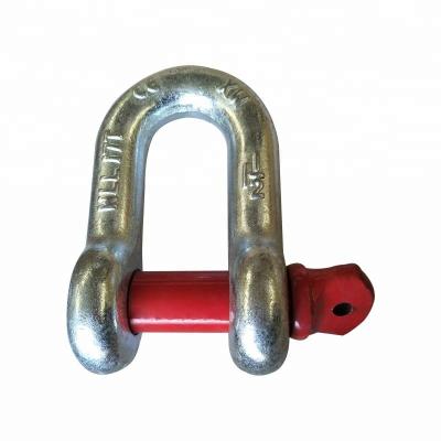 China US Type Drop Forged Anchor D Safety Shackle for sale