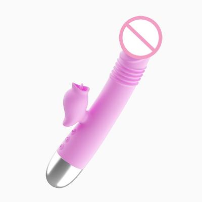 China 15mm Stretching Stretch Rotating Thrust Heating Vibrating Waterproof Licking Rabbit Vibrator For Women for sale