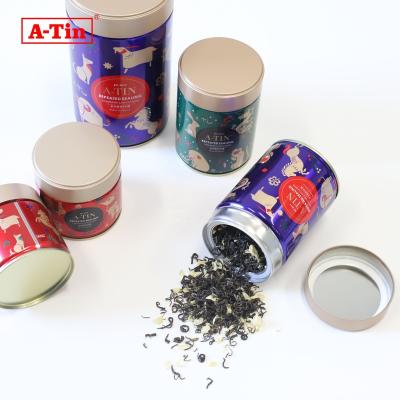 China Food OEM Manufacture 200g Custom Design Wholesale Tea Packaging Container Tin Can for tea for sale