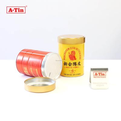 China Food Hot Sale Printing Design Food Grade 100% Airtight Round Tins Custom Candy Can Tea metal Tins Container with Lid for Candy for sale