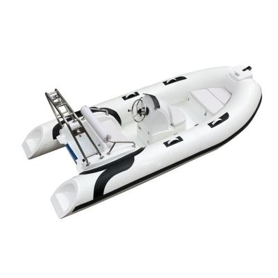 China water sports & High Quality Entertainment Hypalon Fiberglass Inflatable Fishing Boat RIB390 for sale