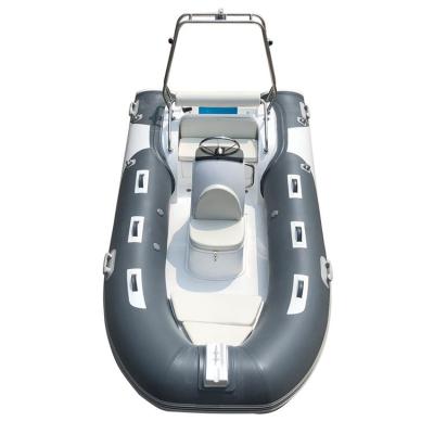 China water sports & PVC / HYPALON RIB Boat 390 Rigid Inflatable Entertainment Boat With Outboard Motor for sale