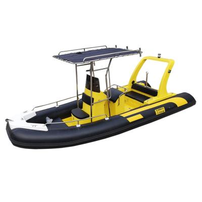 China water sports & Entertainment Qingdao CE RIB580 Fiberglass Hull ORCA Hypalon Inflatable Boat For Sale for sale