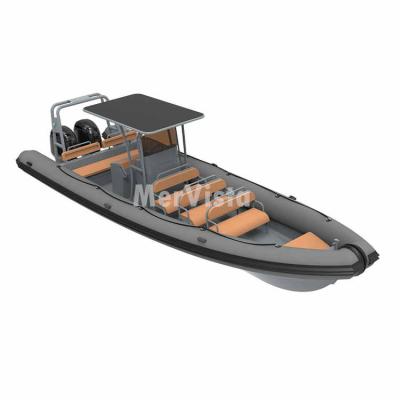 China Aluminum Hull Hypalon RIB Boats For Sale Warter Sports Military Inflatable (CE) 28ft RHIB 860 for sale