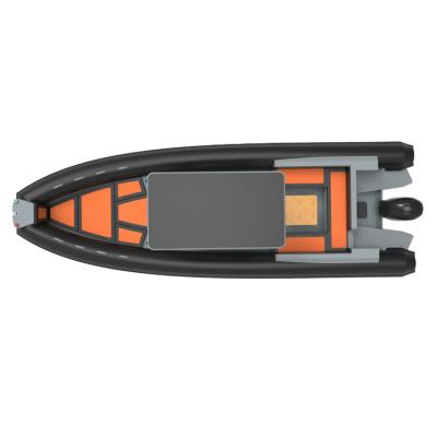 China Warter Sports Aluminum RIB ORCA Patrol High Performance RHIB 860 Hull Hypalon Inflatable Boat for sale