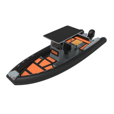 China Warter Sports Sport RHIB 860 RIB Orca Inflatable Aluminum Inflatable Boats For Family for sale