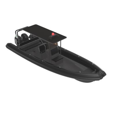 China Warter Sports RHIB 860 Aluminum RIB Hypalon Inflatable Cabin Boat For Patrol for sale