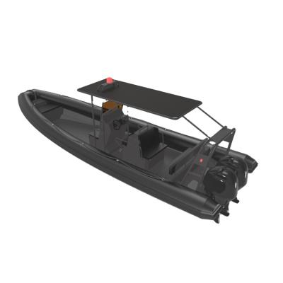 China Warter Sports RHIB 860 Aluminum Patrol ORCA Hypalon RIB Inflatable Boat for sale