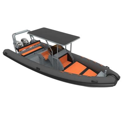 China Warter Sports Aluminum RIB 860 ORCA Hypalon Cabin Inflatable Scuba Diving Boat for sale