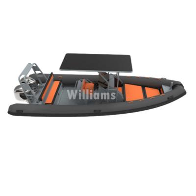 China water sports & Aluminum RIB 760 Entertainment Orca Hypalon Military Patrol Inflatable Ocean Water Hull Boat for sale