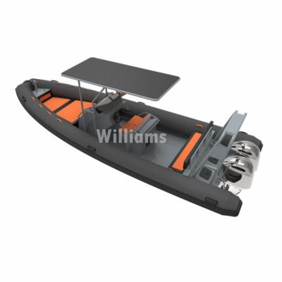 China water sports & Entertainment Aluminum Inflatable RIB760 Hypalon/ORCA/PVC Boats For Hot Sale for sale