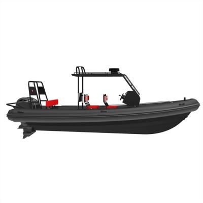 China water sports & Entertainment High Performance Police Aluminum RIB 760 Hypalon Inflatable Cruising Boat for sale