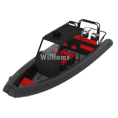 China water sports & 2020 Entertainment Best Selling Aluminum Hypalon/PVC RIB760 7.6m Inflatable Boat For Sale for sale