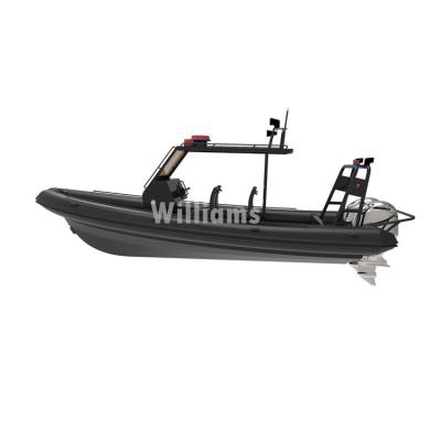 China water sports & Hot Sale RHIB 760 High Performance Aluminum Police Cruishing RIB Inflatable Boat Entertainment for sale