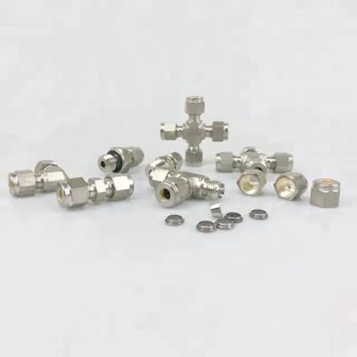 China Swagelok Flat Type Acorn Nut SS316L Material Compression Fittings With Double Ferrules Nut 1/8 To 1 Inch for sale