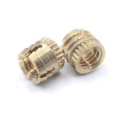 China High Torque Customized Brass Cold Pressed Nut M6 Threaded Insert Brass Cold Press Nut for sale