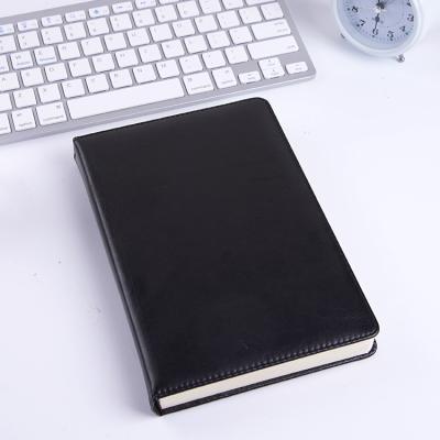 China Boundary Notebook Custom A5 Size Brown Hardcover PU Leather Notebook With Debossed Logo In Stock for sale