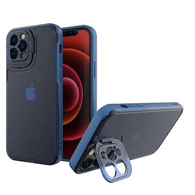 China Anti-drop New Arrival Camera Lens Kickstand Smoke Case For Xiaomi Poco X3 Pro F-3 GT M3 10T Hard Cover for sale