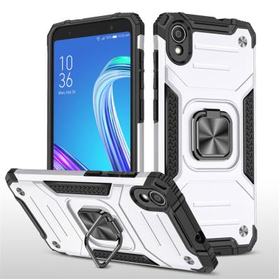 China Fashion Metal Ring Kickstand Hybrid Shockproof Cell Phone Shockproof Cover For Asus ZenFone Live (L1) ZA550KL Car Mount Magnet Phone Case for sale